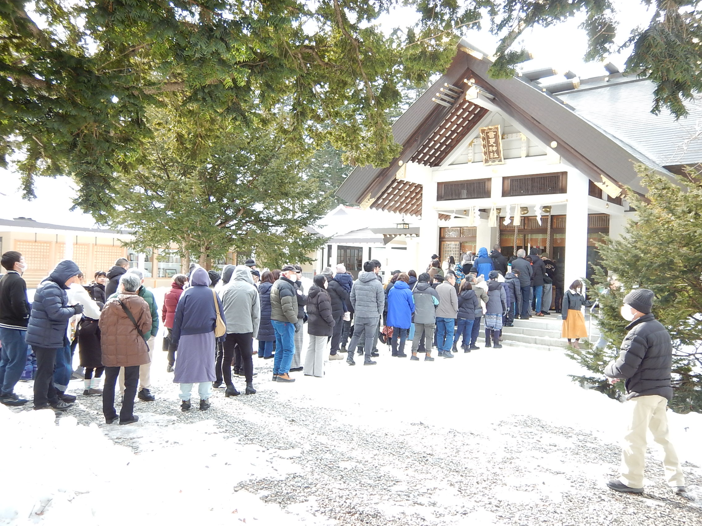 令和8年1月1日　元日の初詣の境内